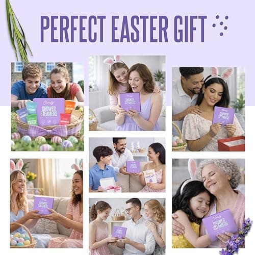 Cleverfy Shower Steamers Aromatherapy - Easter Basket Stuffers for Teens and Adults - Easter Gifts for Women and Men, Girls and Boys - Mothers Day Gifts for Mom - 6 Tablets thumbnail 2