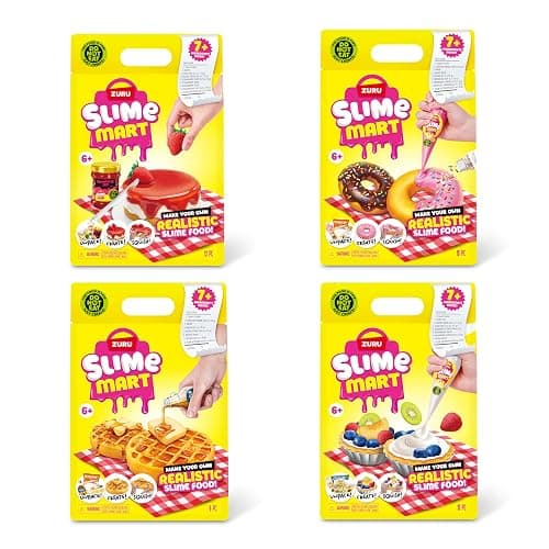 Slime Mart Small Bag (4 Pack) by ZURU, Compound Slime Toy, Arts & Crafts for Kids/Kidults, Soft Slime Making Kit - Slime Kit for Girls Ages 6-10 - Fun Gift Idea for Boys Girls - Fidget/Sensory Toys - Image 1