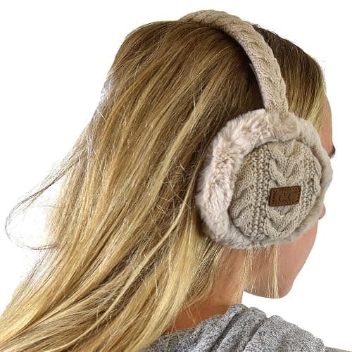C.C Soft Winter Warm Adjustable Headband Ear Warmer Earmuffs thumbnail 3