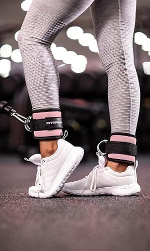 Fitgriff® Ankle Straps V1 for Cable Machine (2 Pieces) - Gym Workout Equipment - Leg Pulley Attachment, Kickback Straps thumbnail 2
