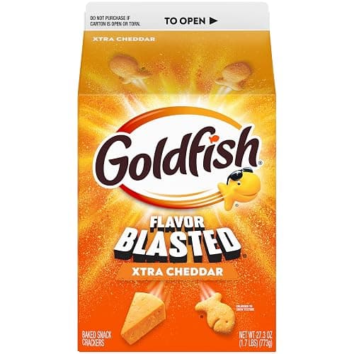 Goldfish Flavor Blasted Xtra Cheddar Cheese Crackers, 27.3 Oz Carton thumbnail 4