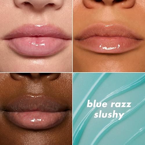 e.l.f. Glow Reviver Melting Lip Balm, Hydrating Tinted Lip Balm For A Glossy Finish & Soft, Supple Lips, Vegan & Cruelty-Free, Blue Razz Slushy thumbnail 2
