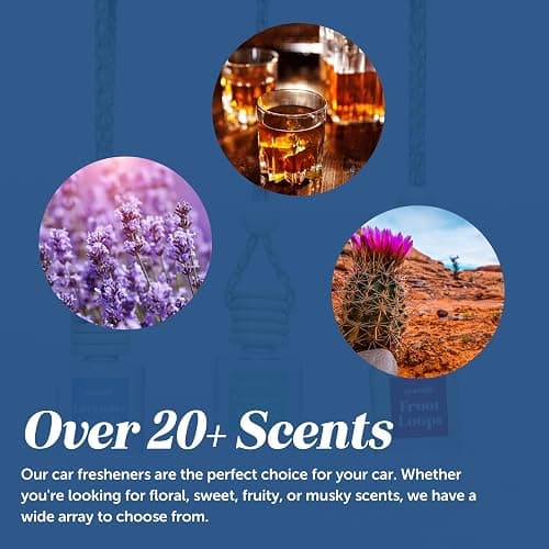 CANDECraftCo Car Air Hanging Fragrance Oil, Car Auto Freshener for Essential Oils, Scents Fragrance Aromatherapy Automobile Diffuser, Long Lasting (Pistachio & Salted Caramel) thumbnail 7
