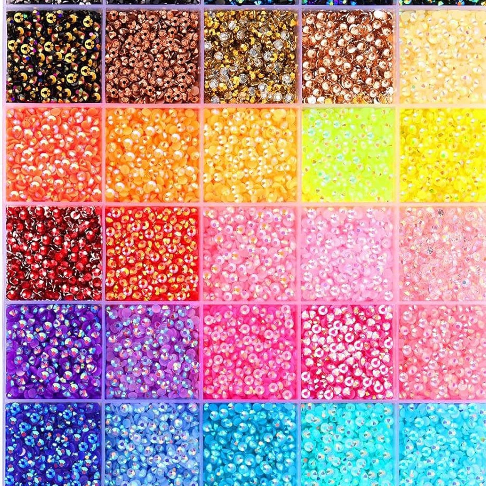 Bedazzling Rhinestones, 40 Colors 3mm Jelly Rhinestones Kit | Gemstones Jewelry Accessories, for Jewelry Crafts Shoes Makeup Clothes Home Party Wedding School thumbnail 8