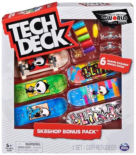 TECH DECK, Sk8shop Fingerboard Bonus Pack, Collectible and Customizable Mini Skateboards (Styles May Vary) thumbnail 7