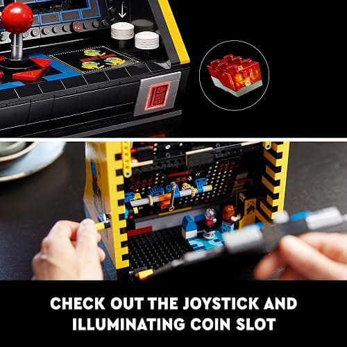 LEGO Icons PAC-Man Arcade Building Sets for Adults - Collectible Office, Book Shelf, or Bedroom Decor - Gifts for Christmas, Men & Women - W/Moving Handle to Recreate Game - 10323 thumbnail 4