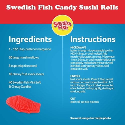 SWEDISH FISH Mini Soft & Chewy Candy, Bulk Candy, Family Size, 1.8 lb thumbnail 11