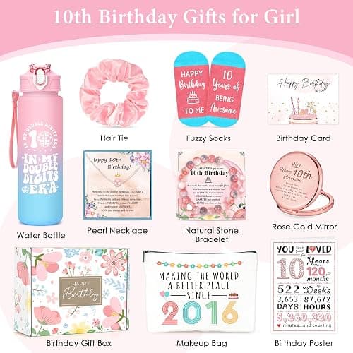 10 Year Old Girl Birthday Gift for 10 Years Old Girls Gifts Trendy Stuff Happy 10th Birthday Gifts for Girls Popular Ten Year Olds Girl Gift Ideas Cute Double Digits Decorations Presents Accessories thumbnail 8