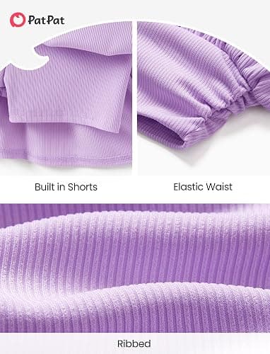 PATPAT Girls 2 Piece Skirt Sets 6-14 Years Short Sleeve Y2K Tops and Skort with Built in Shorts Clothing Sets Summer Outfits thumbnail 6