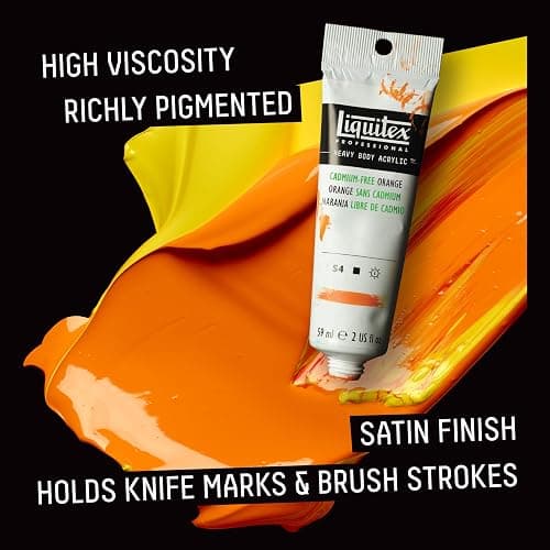 Liquitex Heavy Body Acrylic Paint, 4.65-oz Tube, Burnt Umber | High Viscosity, Pigment Rich, Ideal for Impasto & Texture, Satin Finish, Permanent Color, Crisp Brush Strokes & Knife Marks thumbnail 8