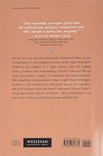 Open Me Carefully: Emily Dickinson's Intimate Letters to Susan Huntington Dickinson thumbnail 2
