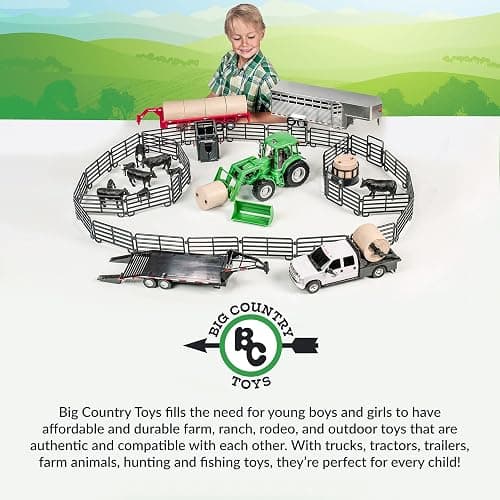 Big Country Toys - Sundowner Horse Trailer with Gooseneck Trailer Hitch for Farm Toys & Toy Trucks with Working Rear and Side Doors 1:20 Scale thumbnail 8