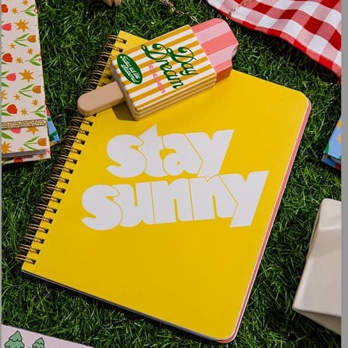 ban.do Rough Draft Mini Spiral Notebook with Saying, 8.5" x 6.75" with Pockets and 160 Lined Pages, Let Me Write That Down thumbnail 2