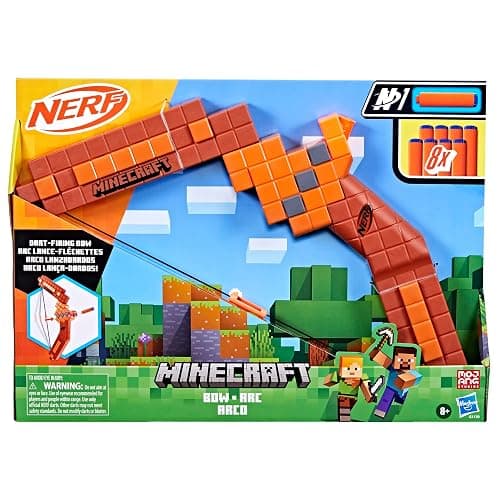 Nerf Minecraft Bow Dart Blaster, Pull-Back String Priming, 8 Nerf N1 Darts Compatible Only with Nerf N1 Dart Blasters, Ages 8+ thumbnail 3
