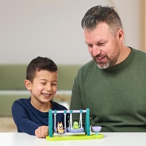 Bluey Mini Playsets, Turtleboy Playground Playset, Includes Articulated Wide-Eyed Bingo Figure and Turtleboy, Swing & Spin Together on The Playground - Playground thumbnail 4