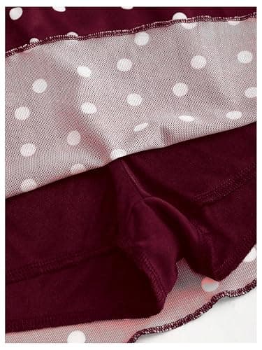 Verdusa Women's Polka Dots Mini Skirt Y2K Vintage Mesh Country Concert Outifits thumbnail 6