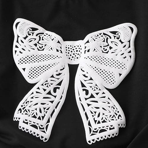 Vitalique Girls Clothes Fall Long Sleeve Lace Bow Print Sweatshirt Flared Pants 2PCS Set Little Girl Outfits Size 6-14 thumbnail 5