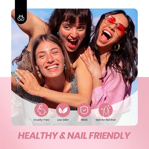 Beetles Jelly Gel Nail Polish Set, 6 Colors Jelly Gel Polish Kit Nude Pink Neutral Nail Art Design Sheer Translucent Gel Nail Kits Soak Off Uv Nail Lamp Cured Nail Manicure Gift for Women thumbnail 6