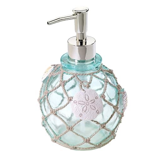 Avanti Linens - Lotion Pump/Soap Dispenser, Countertop Accessories, Beach Inspired Bathroom Decor (Seaglass Collection) - Lotion Pump thumbnail 3