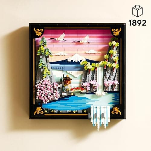 Lego 31218 Lego Art Japanese Scenery Toy Birthday Present Block Men Women Painting Art Interior Stylish thumbnail 4