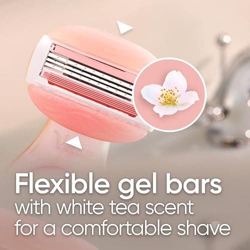 Gillette Venus Mini On The Go Women's Razor Handle with 3 ComfortGlide White Tea Scent Blade Refills + 1 Travel Case thumbnail 5