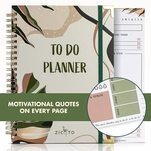 Beautiful To Do List Notebook - Aesthetic Daily Planner to Easily Organize Your Tasks And Boost Productivity - Stylish Undated Planner And School or Office Supplies For Women thumbnail 6