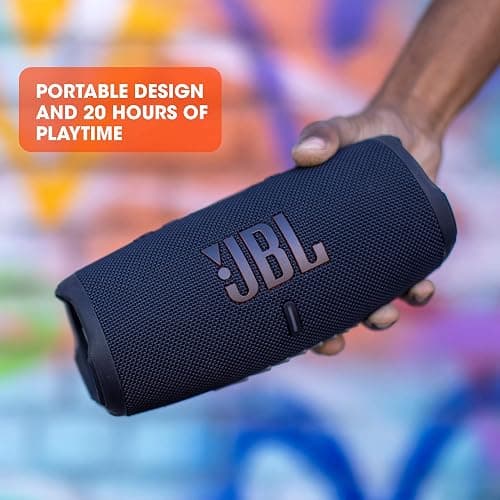JBL CHARGE 5 - Portable Waterproof (IP67) Bluetooth Speaker with Powerbank USB Charge out, 20 hours playtime, JBL Partyboost (Blue) thumbnail 3