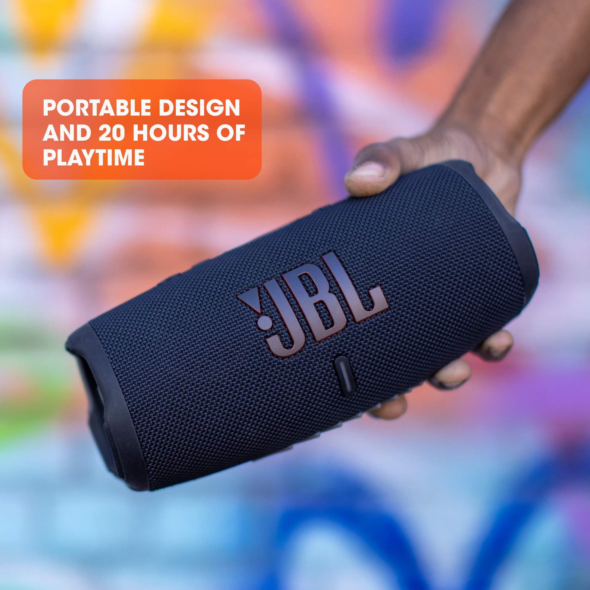 JBL Charge 5 - Portable Bluetooth Speaker with Deep Bass, IP67 Waterproof and Dustproof, 20 Hours of Playtime, in Pink thumbnail 8