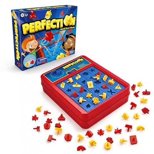 Hasbro Gaming Perfection Plus 2-Player Duel Mode Popping Shapes and Pieces Ages 5 and Up (Amazon Exclusive) thumbnail 2