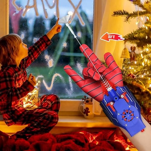 QHJIU Spider Web Shooter, Real Web Slinger that Actually Shoots for Kids, Cool Toy Things for Superhero Fans thumbnail 6