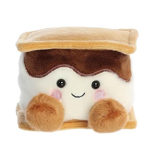 Aurora® Adorable Palm Pals™ Toastee S'More™ Stuffed Animal - Fun Collectible Plush for Kids and Adult Collectors - Perfect for Decorating Rooms and Birthday Gifts - Brown 4.5 Inches - Image 1
