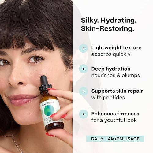 Mad Hippie Corrective Peptide Serum for Face – Skin-Tightening Collagen Peptides, Anti-Wrinkle Essentials, 1.02 Fl Oz thumbnail 6