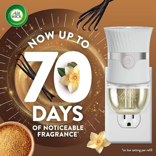 Air Wick Plug In Scented Oil Refill, Infused with Essential Oils, Plug In Air Fresheners for Home, Brown Sugar & Vanilla, 6 ct thumbnail 2