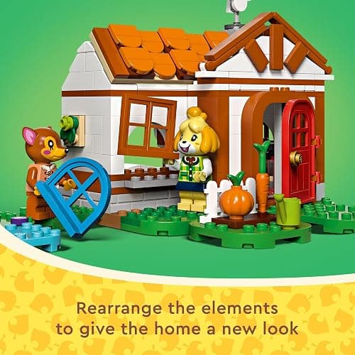LEGO Animal Crossing Isabelle’s House Visit, Buildable Creative Toy Set for Kids, Includes Fauna and More Animal Crossing Toy Figures, Video Game Birthday Gift for Girls and Boys Ages 6 and Up, 77049 thumbnail 5