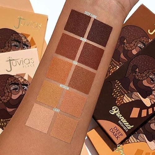 Juvia's Place Bronzed Duo Bronzer Tan - Soft Matte, Contour Powder, Long-Wearing & Buildable Bronzing Powder - Suitable for Tan Skin Tone thumbnail 5