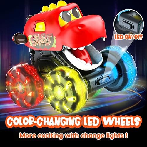 Monster Truck Toys Dinosaur Cars for Toddlers 1-3, Press and Go Cars Truck Toys for 1 2 3 4 5 Year Old Boys Girls Gift, Light Up Boy Toy Dinosaur Cars for 2 3 4 One Two Year Old Boy Birthday Gifts thumbnail 3