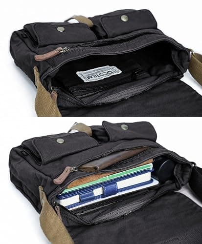 Gootium Canvas Messenger Bag - Vintage Crossbody Shoulder Bag Military Satchel thumbnail 7