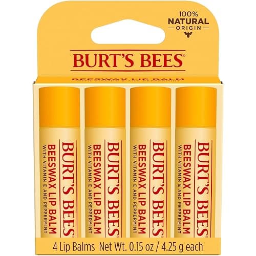 Burt's Bees Lip Balm - Original Beeswax, Lip Moisturizer With Responsibly Sourced Beeswax, Tint-Free, Natural Origin Conditioning Treatment, 4 Tubes, 0.15 oz. thumbnail 11