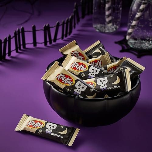 KIT KAT Breaking Bones White Creme Snack Size, Halloween Wafer Candy Bars Bag, 10.29 oz thumbnail 5