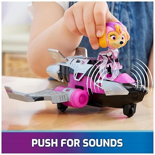 Paw Patrol: The Mighty Movie, Airplane Toy with Skye Mighty Pups Action Figure, Lights and Sounds, Kids Toys for Boys & Girls 3+ thumbnail 4