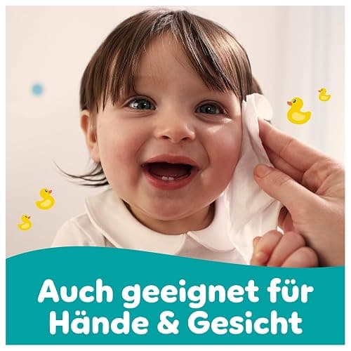 Pampers Fresh Clean Feuchttücher 15 Packungen mit 80 Stück, 1200 Feuchttücher, milder Duft, auch für Hände und Gesicht geeignet thumbnail 6