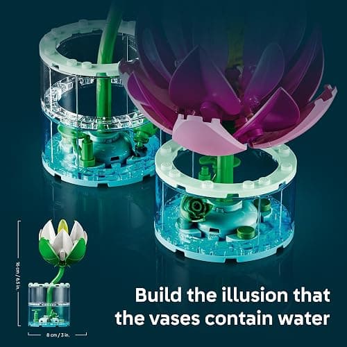 LEGO Botanicals Water Lilies 11511 | Building Toys for Girls & Boys, Ages 9+, Decor for Bedroom & Desk, Artificial Flowers, 259 pieces, Gift for Birthdays thumbnail 5
