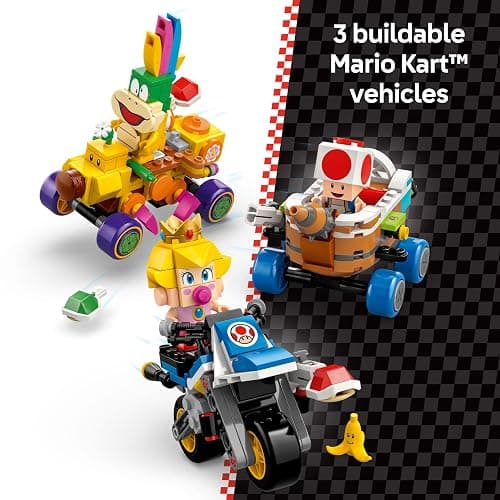 LEGO Super Mario: Mario Kart Baby Peach & Grand Prix Set Home Circuit - Nintendo Toy Building Set for Kids, Girls and Boys, Ages 8+ - Collectible Toy - Gift Idea for Birthdays - 72036 thumbnail 3