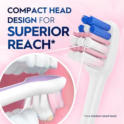 Oral-B Gum Care Sensitive toothbrushes, 2 Count tootbrush Extra Soft, Gentle on Teeth, Gentle on Gums, Extra Soft Tooth Brush, Compact Toothbrush thumbnail 3