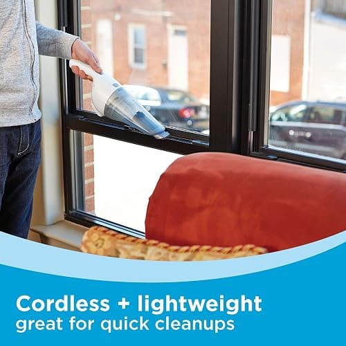 BLACK+DECKER Cordless Lithium Handheld Power Vacuum with Wall Mount Base and Charger, White (HNV220BCZ10FF) thumbnail 5