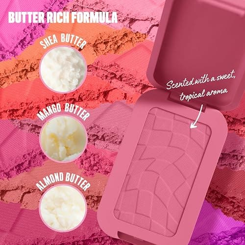 NYX Professional Makeup Buttermelt Blush, Buttery Soft Powder Blush, Up to 12 H Wear, Fade & Transfer Resistant, With Mango, Almond & Shea Butters, Shade: For The Butta thumbnail 3