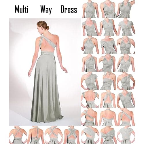 Women Transformer Multi Way Bandage Dress Convertible Bridesmaid Gown thumbnail 4
