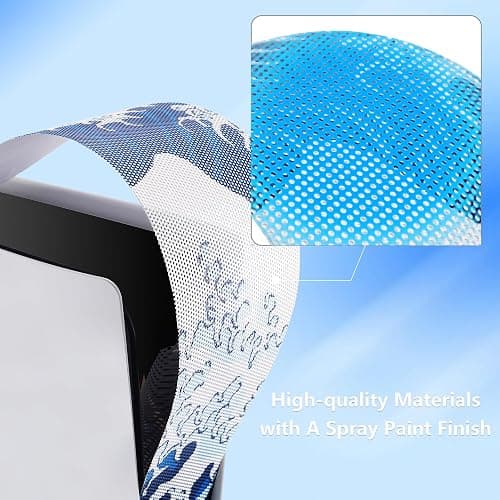 PlayVital 12 in-1 Dust Filter & Silicone Plugs for ps5 Slim Console Disc & Digital - Anti-Dust Cover Net for ps5 Slim Accessories - The Great Wave Off Kanagawa thumbnail 4