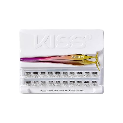 KISS imPRESS Press-On Falsies Eyelash Clusters Kit, Voluminous, Black, No Glue Needed, Fuss Free, Invisible Band, Natural, 24 Hours, No Damage, No Sticky Residue, Gorgeous, Quick & Easy | 20 Clusters thumbnail 8