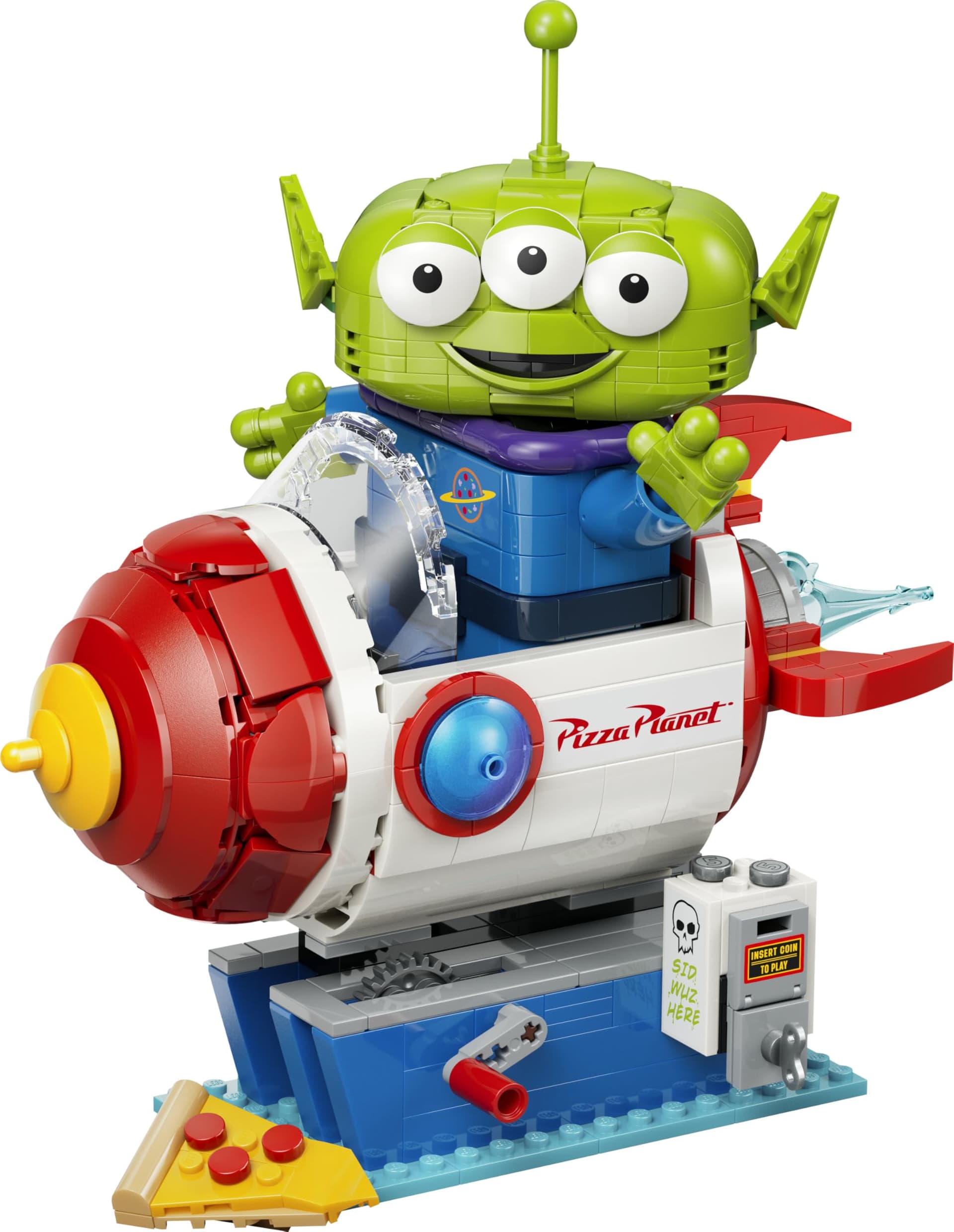 LEGO | Disney Pixar Alien met Pizza Planet Rocket Rit - Ruimteschip Speelgoed met Alien Figuur - Kinderkamerdecoratie - Cadeau voor Jongens, Meisjes en Toy Story Fans vanaf 9 Jaar - 43307 thumbnail 7